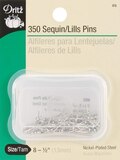 Sequin Pins - Nickel - Size 8, 1/2" (13mm) - 350 Per Pkg