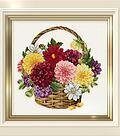 Dahlia Basket - Cross Stitch Pattern