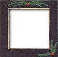 Pine Bough Black Folk Art Frame