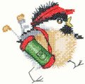 Golfing Chick - Cross Stitch Pattern
