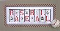 Baseball (with Charms) - Cross Stitch Pattern