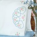 Starburst of Hearts Perle Edge Pillowcases - Embroidery Kit