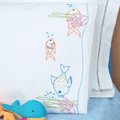 Fish At Play Pillowcase - Embroidery Kit