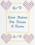 Love 8" x 10" Sampler  - Stamped Cross Stitch Kit