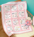 Girls Nursery Quilt Squares - Embroidery Kit