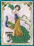 Peacock Lady - Cross Stitch Pattern