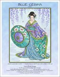 Blue Geisha - Cross Stitch Pattern