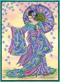 Summer Geisha - Cross Stitch Pattern