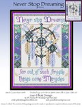 Never Stop Dreaming - Cross Stitch Pattern