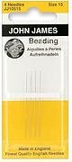 John James Beading Hand Needles, Size 15