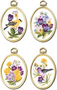 Wildflowers And Finches (4) - Embroidery Kit
