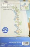 Birds On A Branch Pillowcase Pair - Stamped Cross Stitch Kit