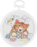 Dreaming Kitty Mini - Cross Stitch Kit