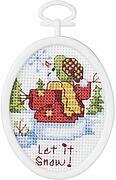 Let It Snow Mini - Beginner Cross Stitch Kit