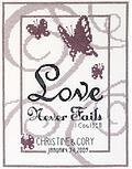 Love Never Fails - Cross Stitch Kit