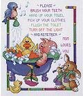 Bathtime Rules - Cross Stitch Kit