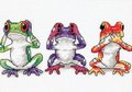 Jiffy Treefrog Trio Mini Counted Cross Stitch Kit