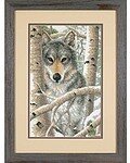 Wintry Wolf - Stamped Cross Stitch Kit
