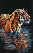 Tiger Chilling Out - Cross Stitch Kit