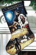 Holy Night Stocking - Cross Stitch Kit