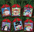 Christmas Pals Ornaments, Set of 6 - Cross Stitch Kit