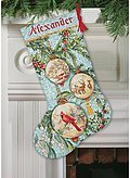 Gold Collection Enchanted Ornament Christmas Stocking