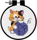 Cute Kitty Learn-A-Craft - Beginner Cross Stitch Kit