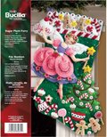 Sugar Plum Fairy Christmas Stocking - Felt Applique Kit