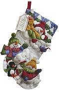 Snow Fun Christmas Stocking Felt Applique Kit