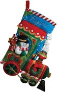 Candy Express Christmas Stocking - Felt Applique Kit