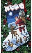 Santa's Arrival Stocking - Cross Stitch Kit