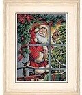 Candy Cane Santa - Cross Stitch Kit