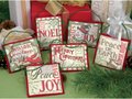 Christmas Sayings Ornaments - Cross Stitch Kit