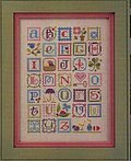 Spring Alphabet (with Embellishments) - Cross Stitch Pattern