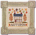 Autumn Cottage Boxer - Cross Stitch Kit