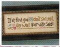 Do What Your Wife Said - Cross Stitch Pattern