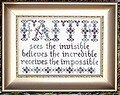 Faith - Cross Stitch Pattern