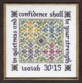 Quietness and Confidence - Cross Stitch Pattern