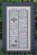 Think on These Things - Cross Stitch Pattern