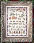 The Way, Truth, Life - Cross Stitch Pattern