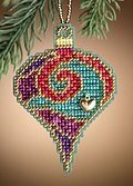 Garnet Spiral - Cross Stitch Kit