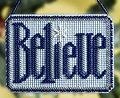 Believe Winter Greeting - Cross Stitch Kit