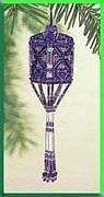 Orchid Tassel Ornament Cross Stitch Kit