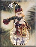 Birdhouse Snow Charmer - Cross Stitch Kit