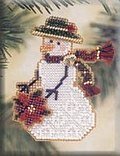 Poinsettia Snow Charmer - Cross Stitch Kit