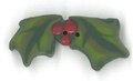 Small Sprig Holly Button