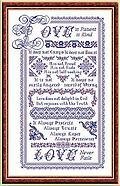 Love With a Capital L - Cross Stitch Pattern