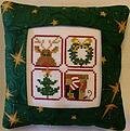 Christmas Foursome Pillow Kit - Cross Stitch Kit
