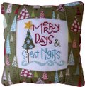 Merry Days Pillow Kit - Cross Stitch Kit