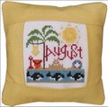 August 2011 Small Pillow Kit - Cross Stitch Kit